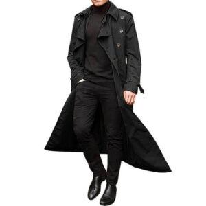 Men's Long Trench Coat Men's Trench Coat