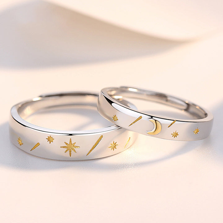 S925 Sterling Silver Men and Women Solar Rings