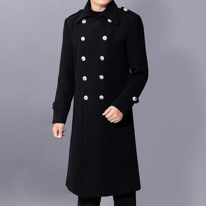Autumn And Winter New Slim-fit Wool Coat Men's Coat - Image 2