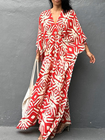 Drawstring Beach Cover-up Sun Protection Clothing Blouse - Image 5